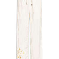 Calça Unissex Bordada Haenyeo - Amarelo