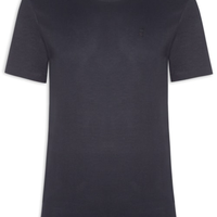 Camiseta Masculina Algodão Pima Gola Careca - Azul