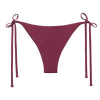 Calcinha De Biquíni Brasileira Com Laços Indonésia - Bordô