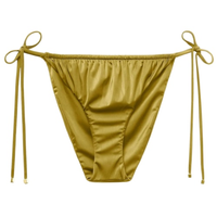 Calcinha De Biquíni Shiny Satin - Verde