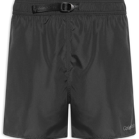 Short Masculino De Praia Com Cós Ajustável - Preto