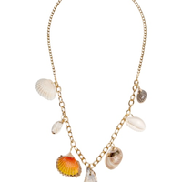 Colar Feminino Conchas Marés - Dourado
