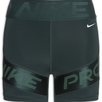 Short Feminino Nk Pro Sculpt Df Hr 5"In Bk Srt - Verde