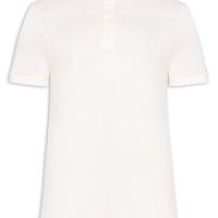 Polo Masculina Regular Fit Básica Hidden Em Algodão - Branco