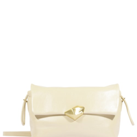 Bolsa Feminina Tiracolo Bubble Couro - Branco