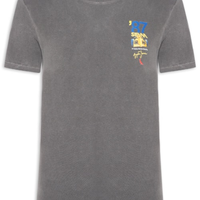 Camiseta Masculina Estampada Senna Monaco 87 - Preto