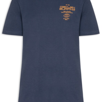 Camiseta Masculina Manga Curta Gola Careca Surginf Tag Over - Azul