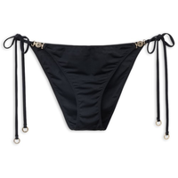 Calcinha De Biquíni Com Amarração Minimal Fit - Preto