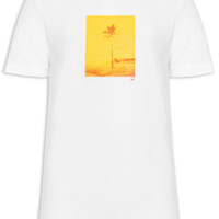 Camiseta Masculina Manga Curta Gola Careca Rough Rio Postcard Slim - Branco