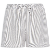 Short Feminino Listrado - Preto