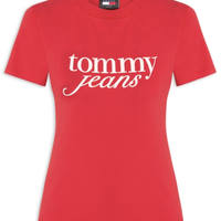 ?Camiseta Feminina Slim Essential Logo Tee Ext - Vermelho