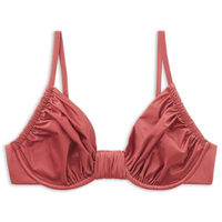 Parte De Cima De Biquíni Balconette Shiny Satin - Laranja