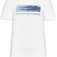Camiseta Masculina Listra De Verão - Branco
