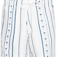 Short Masculino Beachwear Estampa Coqueiro - Azul