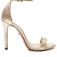Sandália Feminina Isabelli Couro - Dourado