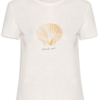 Camiseta Feminina Concha Brazilian Soul - Branco