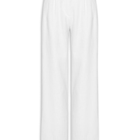 Calça Feminina Reta Pregas - Branco