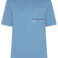 Camiseta Masculina Manga Curta Gola Careca Nogoste - Azul