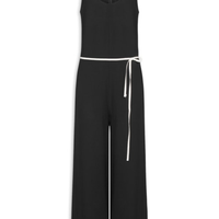 Macacão Feminino Básico Texturizado - Preto