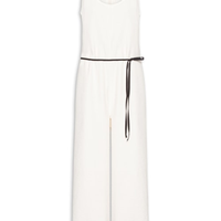 Macacão Feminino Básico Texturizado - Off White