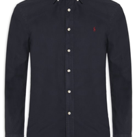 Camisa Social Masculina CU BD PPC SP-Long Sleeve-Sport Oxford YD - Azul