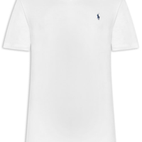 Camiseta Masculina Classic Fit Jersey V-Neck - Branco
