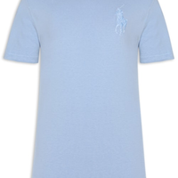 Camiseta Masculina Classic Fit Big Pony Jersey - Azul