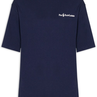 Camiseta Masculina Jersey Relaxed-Fit Chest Logo - Azul