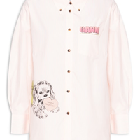 Camisa Feminina Oversized Stripe Cotton - Rosa