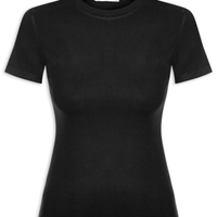 Camiseta Feminina Básica Manga Curta - Preto