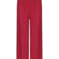 Calça Feminina Plissada - Vermelho