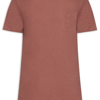 Camiseta Masculina Manga Curta Light Linen - Vermelho