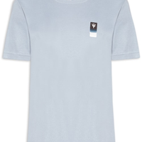 Camiseta Masculina Manga Curta Tridente Degradê - Azul