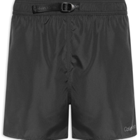 Short Masculino De Praia Com Cós Ajustável - Preto