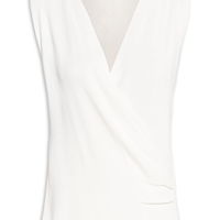 Blusa Feminina Tricot Transpassada - Bege