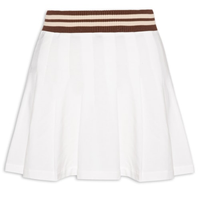 Mini Saia Com Pregas - Off White