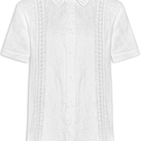 Camisa Masculina Manga Curta Over Itacaré - Branco