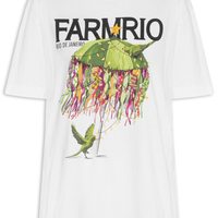 Camiseta Feminina Média Biquinis Natalinos - Branco