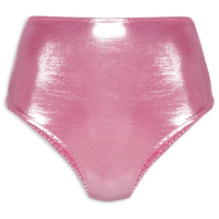Calcinha Hot Pants Carnaval Metalizada - Rosa