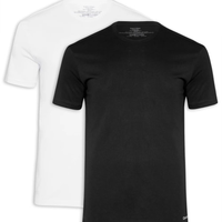 Kit de Camisetas Masculinas Crew-neck 2 Peças - Preto
