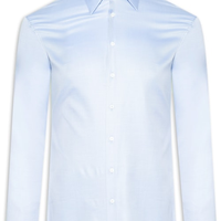 Camisa Masculina Social Lisa Tart Fio 120 Algodão - Azul