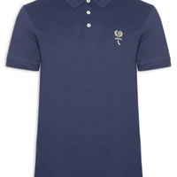 Polo Masculina Piquet Dupla Senna - Azul