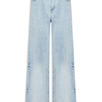 Calça Feminina Jeans Wide Leg - Azul