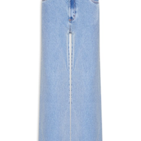 Calça Feminina Jeans Wide Leg High - Azul