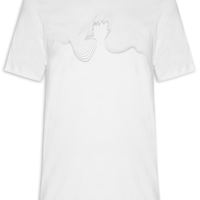 Camiseta Masculina Manga Curta Slim Waves - Branco