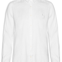 Camisa Masculina Manga Curta Linho Tech - Branco
