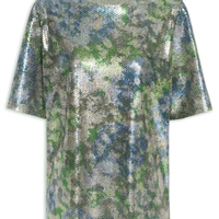 Camisetão Carnaval Paetê - Prata