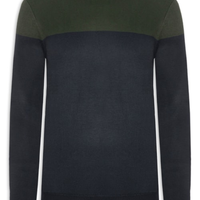 Suéter Masculino Gola Redonda 2 Cores - Verde