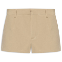 Short Feminino Mini Cintura Baixa - Bege