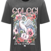 Camiseta Feminina Estampada - Preto